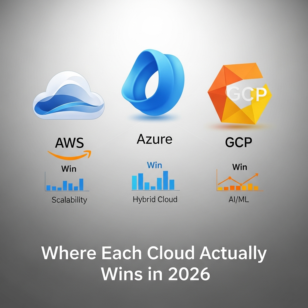 AWS vs Azure vs GCP — Where Each Cloud Actually Wins in 2026